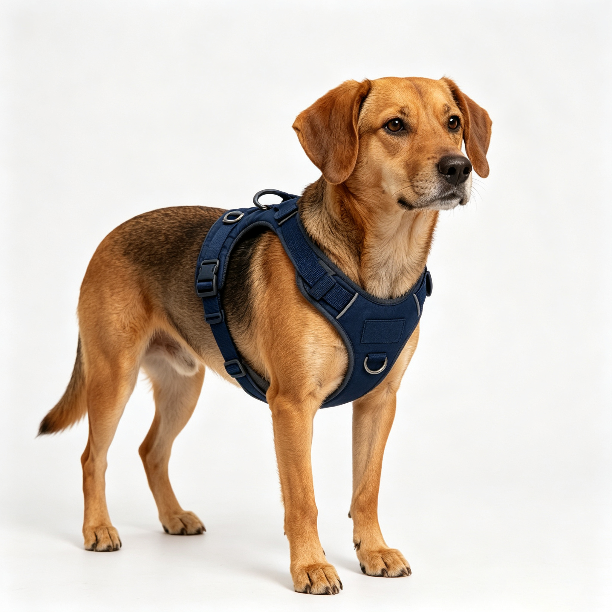 Adjustable Soft Padded Pet Harness Heavy Duty Nylon Webbing Dog Harness